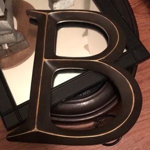 Large Black and gold B